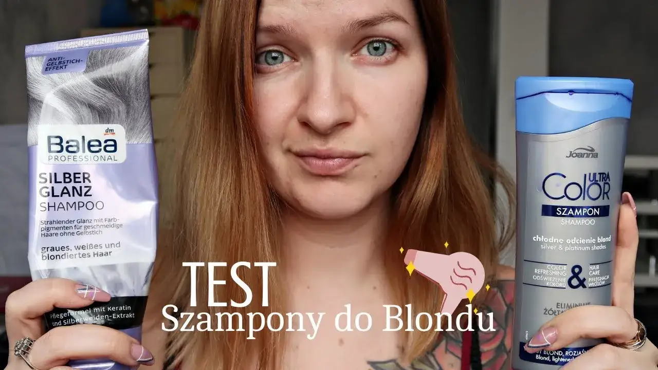 Joanna szampon fioletowy przed i po